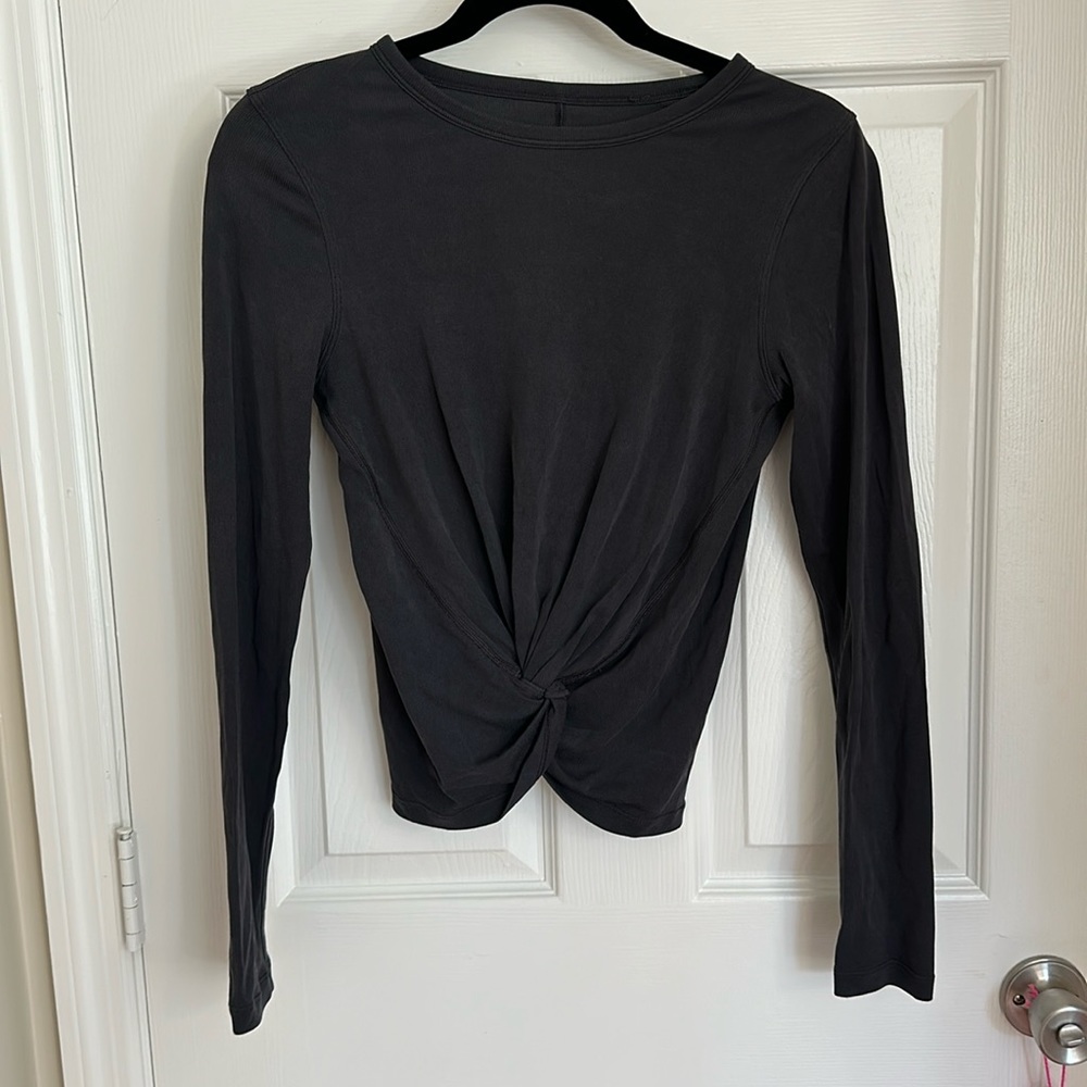 Lululemon long sleeve tie front top